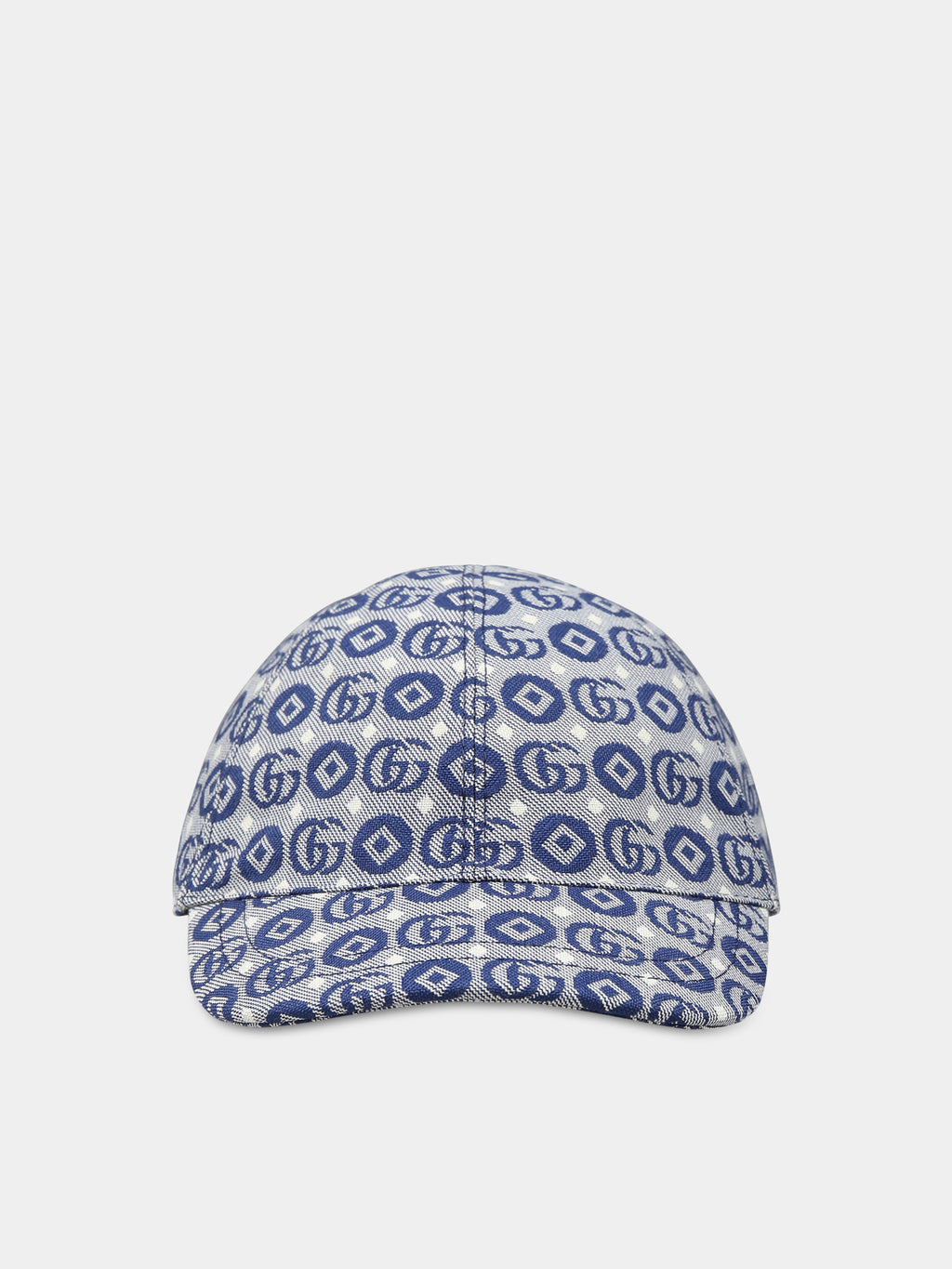 Cappello blu per neonato con doppia G